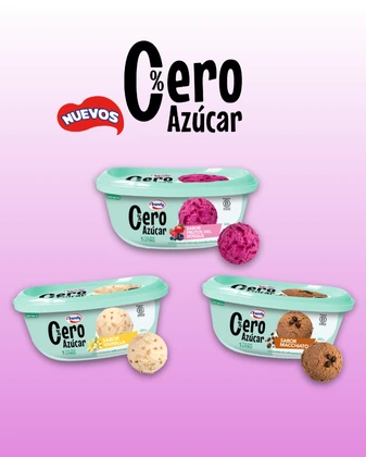 Nuevo Helado Cero Azucar